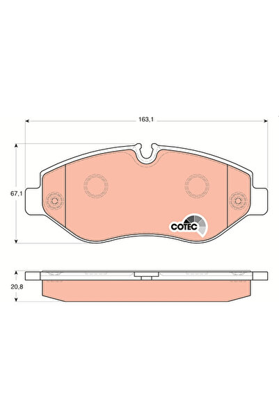TRW Set Placute Frana Frana Disc Mercedes-Benz M-Class/Sprinter 3,5-T 2003-2021