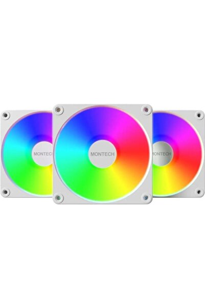 MONTECH GF120 V2 ARGB PWM 120mm Fan Set of 3 - White