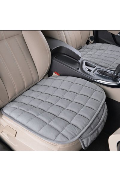 Choice Gray Universal Winter Warm Car Seat Cover Cushion Anti-slip Front Chai...