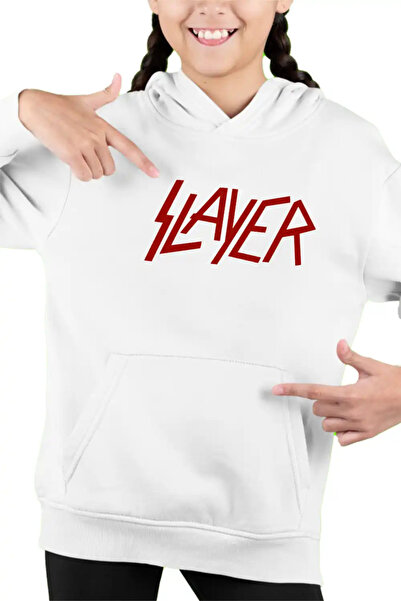 OEM Παιδικό Κοριτσίστικο Φούτερ με Κουκούλα Slayer Trash Metal Band
