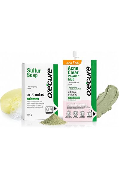 Lovisah Styles Thailand Best Oxecure Duo Set for Acne Prone Skin - Mud Powder...