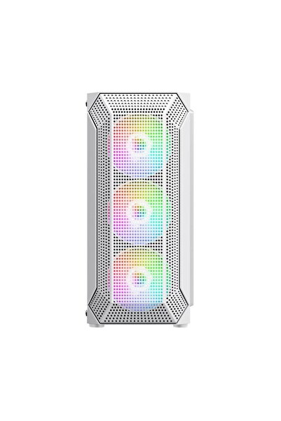 Power Boost VK-P1882BW Rainbow Fanlı Beyaz 650 W ATX Oyuncu Kasası
