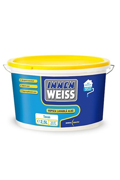 WEISS Πλενόμενη βαφή εσωτερικού χώρου 2.5L