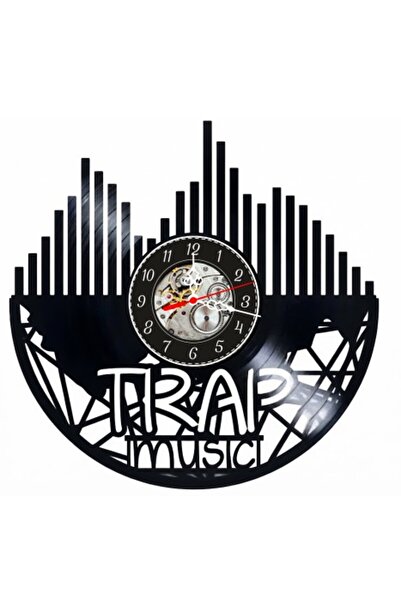 OEM Ceas de perete decorativ din disc de vinil, Model Trap Music, Egalizator ...