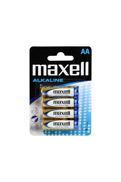 Maxell AA Alkalin Kalem Pil 4lü