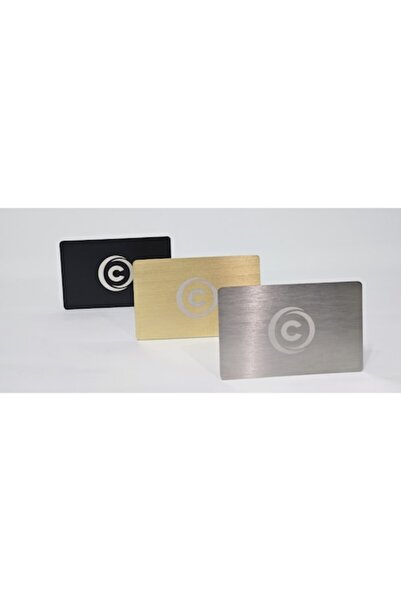 OEM Carte de vizită digitală metalică cu cip NFC și cod QR, 85x54mm, 1 bucată