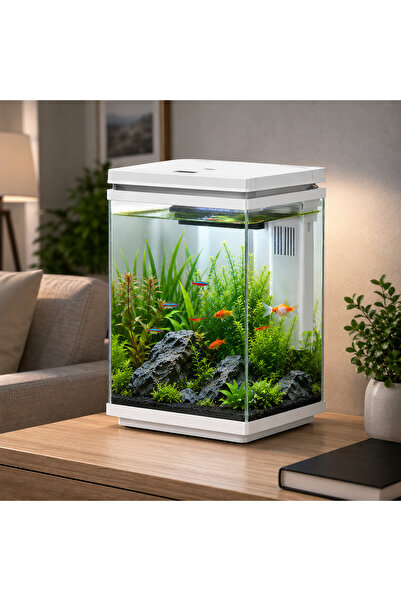 SunSun ATF-200 10 Litre LED Cam Akvaryum BEYAZ