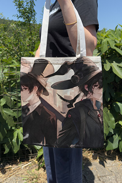ZipZap Guimi Zhi Zhu V5 Summer Winter Double-Sided Canvas Printing Tote Bag A...