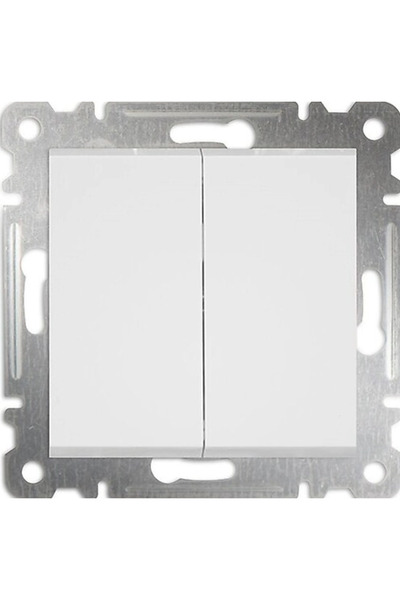 Generic Brand 1 Piece Makel Karea White Commutator Switch Frameless