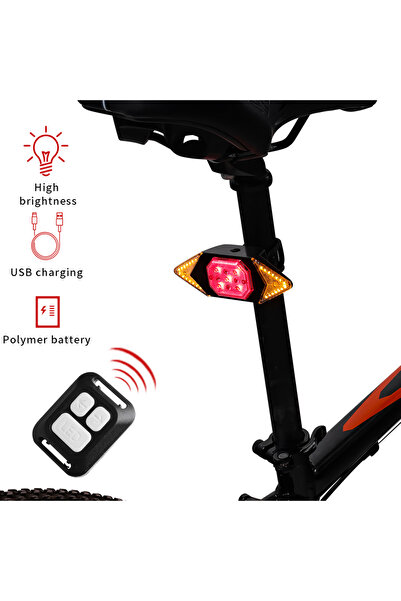 tur bike USB şarj edilebilir Sinyal kablosuz uzaktan kumanda Bisiklet / E-bike / scooter Uyumlu