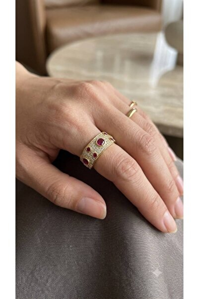 deluxe takı ve giyim Zircon Stone Adjustable Ring with Box Suitable for Gift