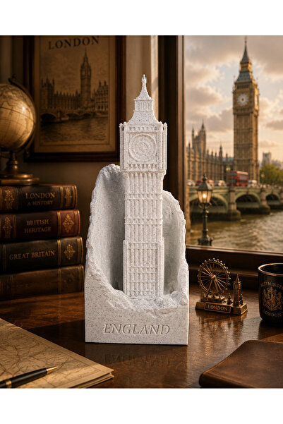 3Durak Dijital Üretim Merkezi Londra Saat Kulesi Dekoratif Maketi (Big Ben Ta...
