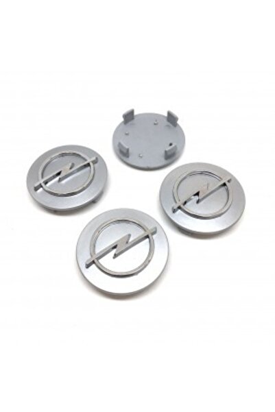 GARDENAUTO Opel Chrome Curved Insert Wheel Hub Gray 4-Piece 58/64mm