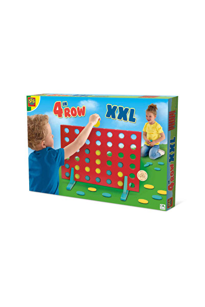 SES Creative Joc de petrecere - Joc XXL 4 in linie, din lemn