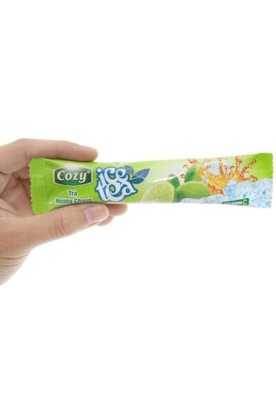 COZY Ceai, Ceai Instant - Ceai Rece cu Lămâie 240g (18 pachete * 15 grame)