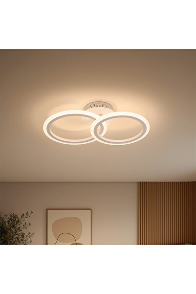 DIGITAL Merchandise Lustra LED cu telecomanda BETTY 27W, 2 Cercuri, lumina Re...