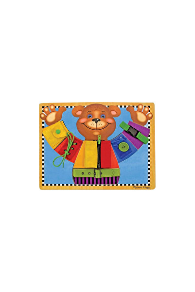 Melissa & Doug Tablă de abilități de bază din lemn Melissa and Doug