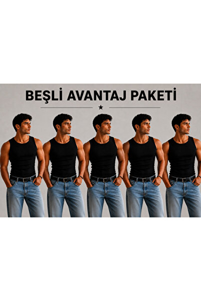 Livik Slimfit Halter Neck Ribbed Men's Athlete Singlet Flexible Fabric Struct...