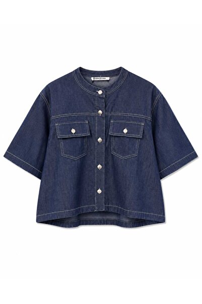 HANIQA Modern denim shirt with pockets