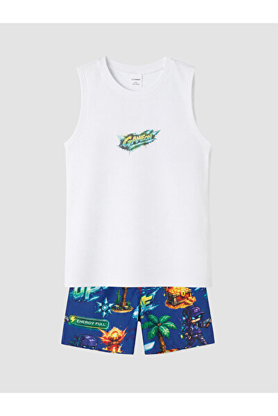LC Waikiki Texx Store Quality Printed Boys' Swimsuit Set