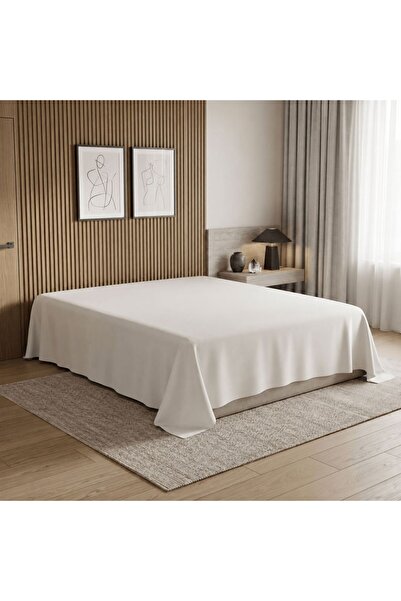 OTHELLO Hotel Collection Linor White Bed Sheet - 260X260 cm