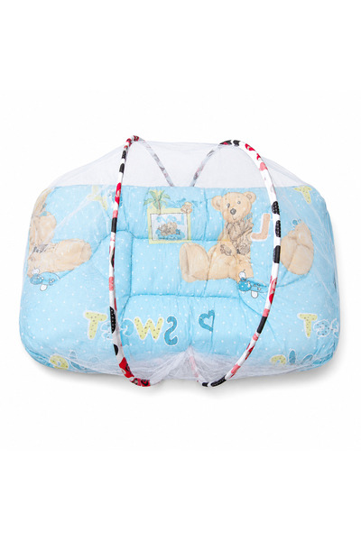 Generic Brand Portable Baby Mattress with Mosquito Net Foldable Newborn Baby Bed