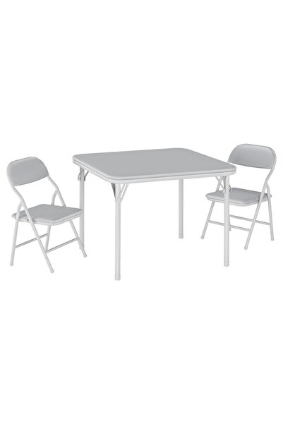 Garvee 1 Box Wide Back Folding Children's Table and Chair Set - Durable, Spac...