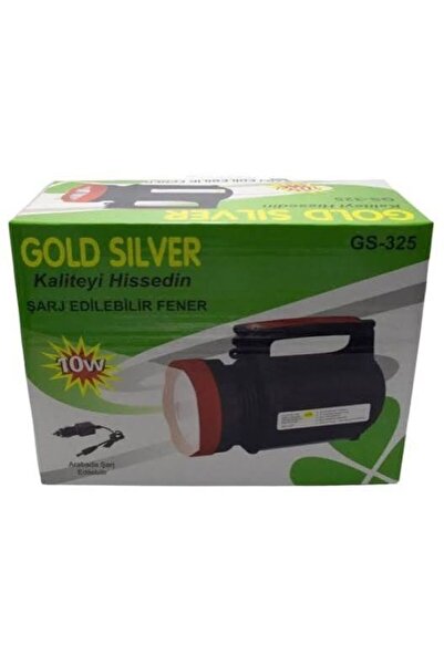 Gold Silver GS-325 10W Şarjlı Projektör El Feneri
