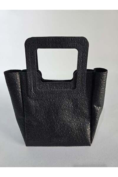 Desaryou Manila Bag - Black Ostrich