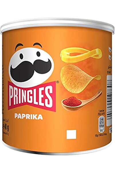 Pringles sweet paprika paprika chips, 12 small cans for on the go, (12 x 40g)