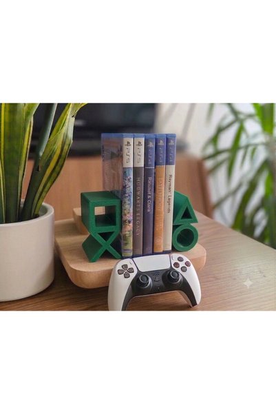 Goplast Premium PS5 Logolu CD Stand Rafı, İkonik Tuş Simgeli Oyun Kutusu (CD)...