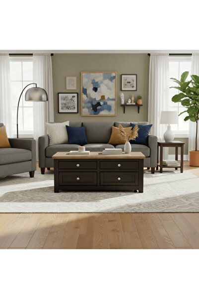 Ashley Furniture طاولة قهوة درازمين قابلة للرفع