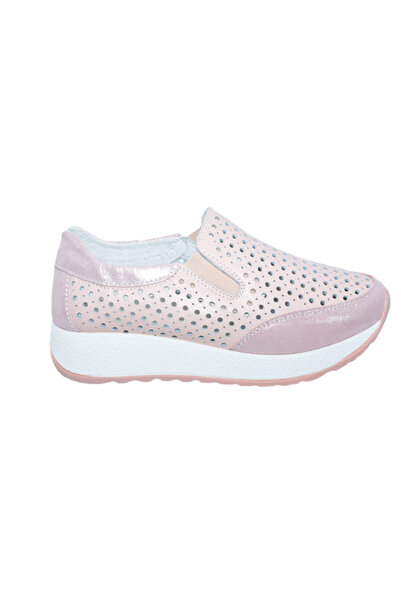 OEM Pantofi sport dama ,roz cu perforatii si talpa grosa
