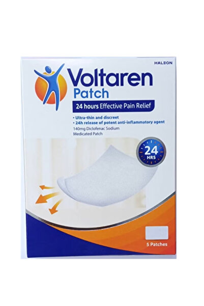HALEON Voltaren 24-Hour Pain Relief Patch - Pack of 5 | Long-Lasting Relief f...