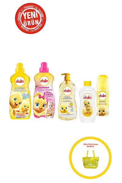 Dalin Bebek Deterjanı Ve Bebek Yumuşatıcısı Karma Seti Yeni Ürün Çanta Hediye...