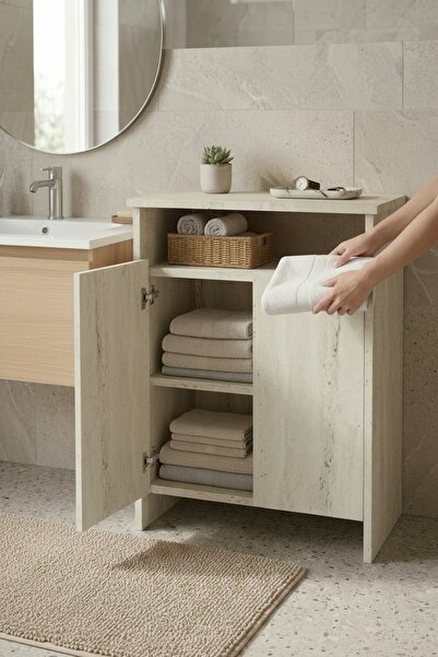 KODIGU POP Çok Amaçlı Dolap | Kahve Köşesi-Banyo Dolabı | 77cm Yükseklik 60cm...