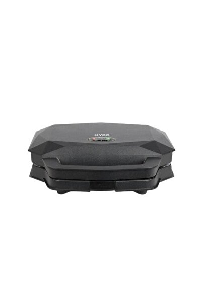 LİVOO DOP232 Βαφλιέρα με εναλλάξιμες πλάκες, 1000 W, Μαύρο