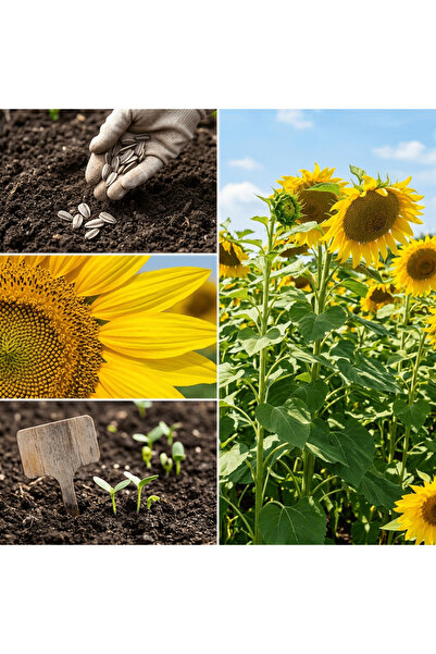 Bloom & Sow Seed بذور دوار الشمس كبيرة الزهرة - صنف طويل ومحب للشمس؛ مناسبة ل...