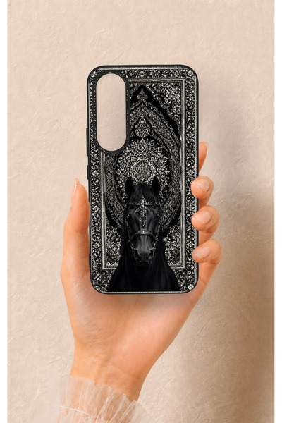 Vip Case Vivo V70 FE 5G Uyumlu Etnik At Figürü Desenli Silikon Kılıf