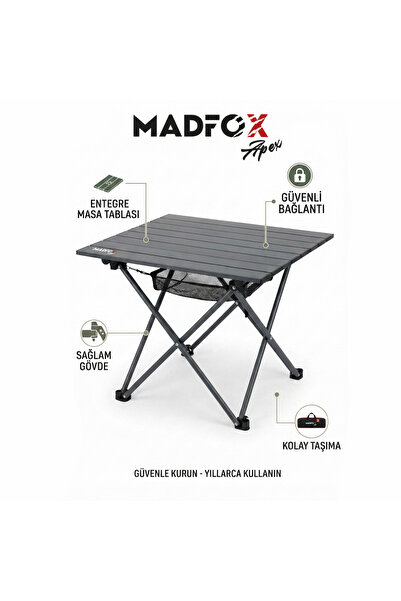 MADFOX Apex Katlanabilir Alüminyum Kamp Masası (2 Kişilik)