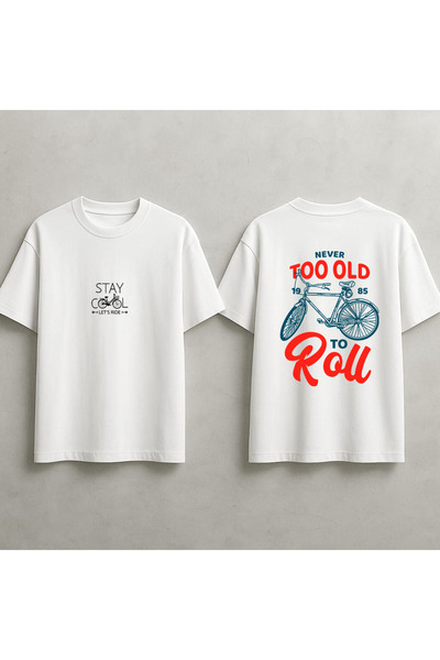 MAGORS Cycling T-Shirt, Sports, Motivational Back Printed Oversize Premium Un...