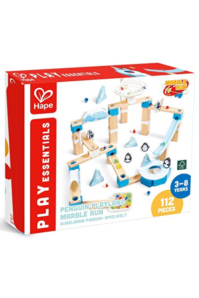 Hape Set de jocuri din lemn, Hape, Domino, Penguin land, 112 piese