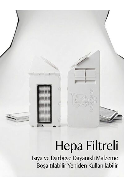 Karahan3D Ecovacs T30C Uyumlu Boşaltılabilir Yeniden Kullanılabilir Robot Süp...