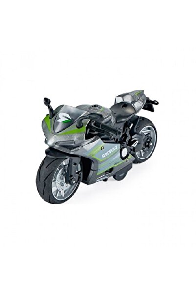 Noname Toy Motorcycle Grey&minus;Green Classical Moto, made of metal 1...