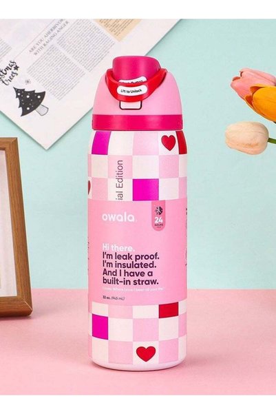 owala FreeSip Insulated Stainless Steel Water Bottle – With Straw for Sports, Travel & School