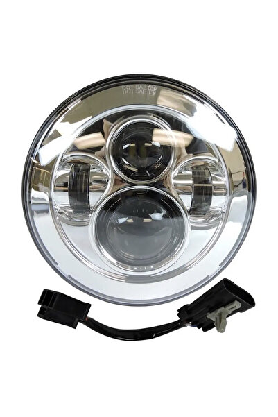 OEM Προβολέας LED SILVER GROOVE 7 ιντσών 2 Σκάλες Λευκό 1 pcs ΟΕΜ.