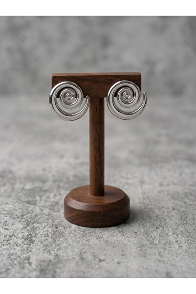 Spiral Model Çelik Küpe