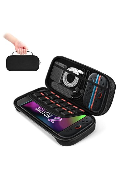 OEM Carcasă de protecție rigidă pentru 12 jocuri Nintendo Switch 2 Negru