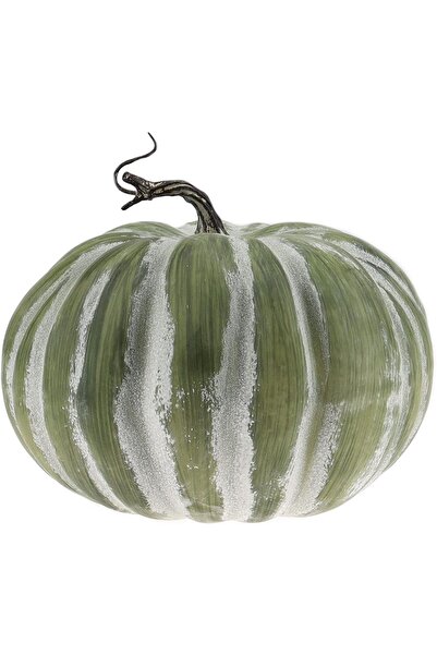 OEM Dovleac artificial din spumă, decorativ, estetic, de toamnă, 8,5 inci, verde