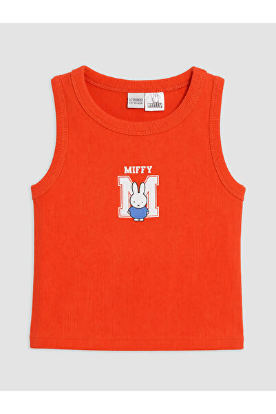 LC Waikiki Trendlucky Oval Collar Miffy Printed Girls' Undershirt with a Diff...